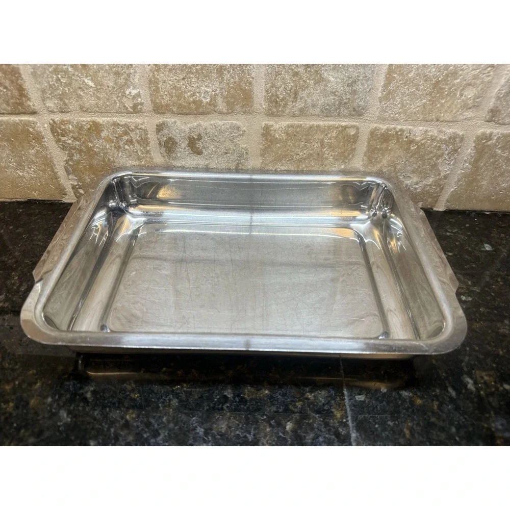 Guy Degrenne 18/10 Stainless Steel Cookware Baking Dish Pan Tray France 7x11x2